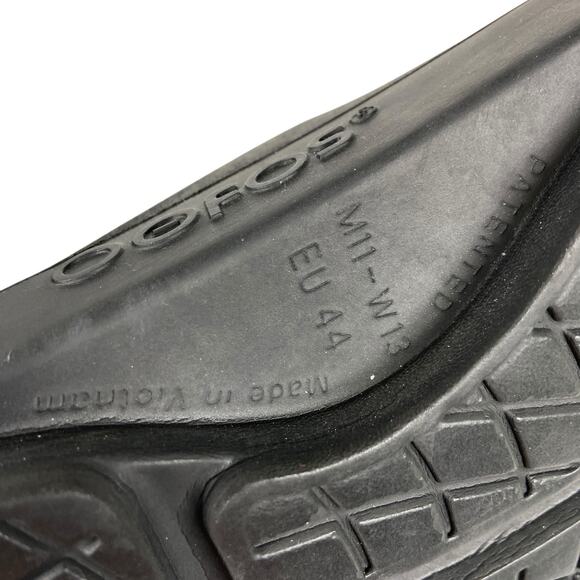 Oofos Blac Slide Sandal Adult Unisex Size Men's 11 / Women's 13 - Picture 8 of 13